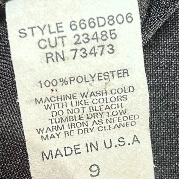 VTG Tracy Evans Maxi Pencil Skirt Women's 9 Black Business Office Side Slit USA - Picture 9 of 15